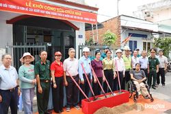 Tiếp tục khởi công sửa chữa nhà cho đối tượng là con đẻ của người hoạt động kháng chiến bị nhiễm chất độc hóa học