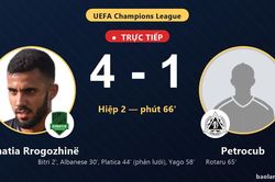 TRỰC TIẾPTrực tiếp Egnatia Rrogozhin&euml; vs Petrocub: Petrocub r&uacute;t ngắn c&aacute;ch biệt 4-1