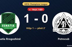 TRỰC TIẾPTrực tiếp Egnatia Rrogozhin&euml; vs Petrocub: Egnatia Rrogozhin&euml; mở tỷ số