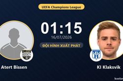TRỰC TIẾPTrực tiếp Atert Bissen vs KI Klaksvik: Đội h&igrave;nh xuất ph&aacute;t