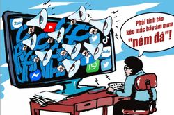 Cảnh giác với bẫy “ném đá” trên không gian mạngCảnh giác với bẫy “ném đá” trên không gian mạng