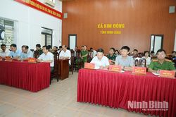 X&atilde; Kim Đ&ocirc;ng tổng kết việc thực hiện c&aacute;c Luật về quốc ph&ograve;ng, an ninh