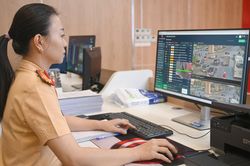 Cận cảnh hệ thống giao th&ocirc;ng th&ocirc;ng minh, ứng dụng AI điều h&agrave;nh giao th&ocirc;ng H&agrave; Nội