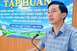 X&atilde; Sơn L&acirc;m, Nghệ An: Hơn 150 người thuộc hộ ngh&egrave;o, hộ mới tho&aacute;t ngh&egrave;o được tập huấn hướng nghiệp