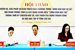 Lào Cai đẩy mạnh 'Bình dân học vụ số', xây dựng danh hiệu 'Công dân học tập' trong thời kỳ chuyển đổi số