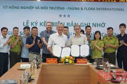 Ký kết Biên bản ghi nhớ giữa Sở Nông nghiệp và Môi trường và Tổ chức Fauna&Flora International (FFI)