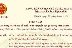 Cục Thuế gửi thư ngỏ, khuyến nghị người d&acirc;n chủ động r&agrave; so&aacute;t m&atilde; số thuế