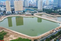 Diện mạo hồ điều hòa hơn 600 tỷ đồng sắp vận hành 'tháo gỡ' điểm nghẽn ngập úng phía Tây Hà Nội