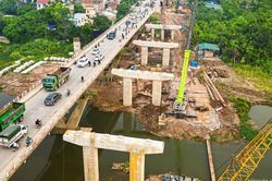 Lộ diện cầu Mai Lĩnh mới sau gần một năm thi công
