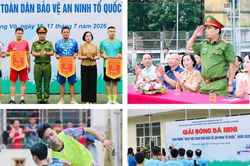 Sôi nổi giải bóng đá chào mừng Ngày hội toàn dân bảo vệ an ninh Tổ quốc 2026
