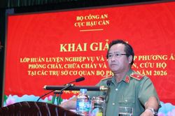 Cục Hậu cần khai giảng lớp huấn luyện nghiệp vụ PCCC và CNCH năm 2026