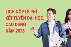 Infographic: Lịch nộp lệ phí xét tuyển đại học theo từng địa phương