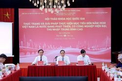 Mục tiêu và khát vọng đến năm 2030, Việt Nam là nước đang phát triển, có công nghiệp hiện đại, thu nhập trung bình cao