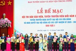 Bế mạc Hội thi Báo cáo viên, tuyên truyền viên giỏi khu vực I năm 2026