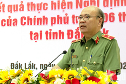 Bộ C&ocirc;ng an v&agrave; Bộ Quốc ph&ograve;ng kiểm tra việc thực hiện Nghị định số 03 tại Đắk Lắk