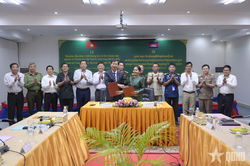 Đội K92 quy tập 18 h&agrave;i cốt liệt sĩ tại tỉnh Kampot (Campuchia)