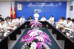 Thứ trưởng Ngoại giao Lê Anh Tuấn biểu dương kết quả toàn diện của Cục Phục vụ Ngoại giao đoàn