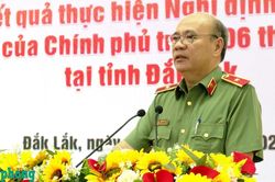 Đo&agrave;n c&ocirc;ng t&aacute;c Bộ C&ocirc;ng an v&agrave; Bộ Quốc ph&ograve;ng kiểm tra kết quả thực hiện Nghị định số 03/2019/NĐ-CP của Ch&iacute;nh phủ tại Đắk Lắk