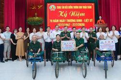 [VIDEO] Petrovietnam thăm, tặng qu&agrave; tri &acirc;n c&aacute;c thương binh tại Thuận Th&agrave;nh, Bắc Ninh