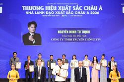 Truyền thông TTV nhận 'cú đúp' giải thưởng tại Asia Excellent Brand 2026