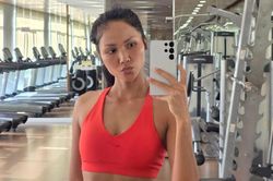Hoa hậu H'Hen Niê khoe vóc dáng săn chắc tại phòng gym