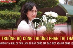Thứ trưởng Bộ Công Thương Phan Thị Thắng dâng hương tại Khu di tích lịch sử Quốc gia đặc biệt Ngã ba Đồng Lộc