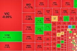 Cổ phiếu ngân hàng kéo VN-Index tiếp tục 'chìm' sâu