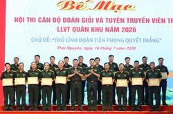 Bắc Ninh đoạt giải Nhì Hội thi Cán bộ Đoàn giỏi và Tuyên truyền viên trẻ cấp Quân khu năm 2026