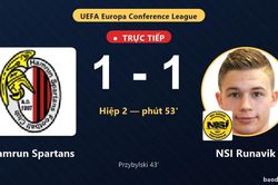TRỰC TIẾPTrực tiếp Hamrun Spartans vs NSI Runavik: Hamrun Spartans gỡ h&ograve;a 1-1