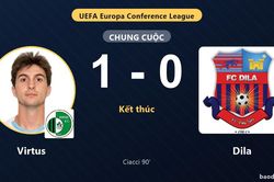 Ciacci ghi b&agrave;n ph&uacute;t 90, Virtus thắng Dila ở v&ograve;ng loại Conference League