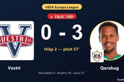 TRỰC TIẾPTrực tiếp Vestri vs Qarabag: Qarabag nới rộng c&aacute;ch biệt 0-3