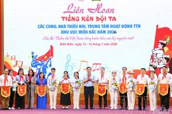 Gần 1.000 thiếu nhi tham gia Li&ecirc;n hoan 'Tiếng k&egrave;n Đội ta' khu vực ph&iacute;a Bắc