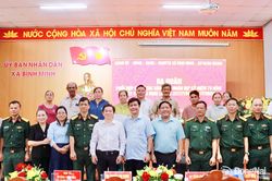 Xã Bình Minh phối hợp với Sư đoàn Bộ binh 309 ra quân thực hiện công tác dân vận