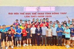 Môn Bóng bàn - Đại hội Thể dục thể thao tỉnh Đồng Tháp lần thứ I - 2026: Cụm 3 đoạt hạng Nhất toàn đoàn