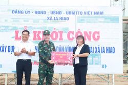 Xã Ia Hiao khởi công xây dựng nhà ở cho các hộ dân vùng thiên tai