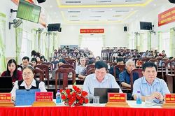 Đảng ủy x&atilde; Kh&aacute;nh Sơn qu&aacute;n triệt chương tr&igrave;nh h&agrave;nh động thực hiện nghị quyết c&aacute;c cấp
