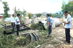 Xã Diên Khánh cưỡng chế thu hồi đất thực hiện công trình Khu tái định cư Bầu Gáo
