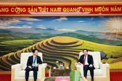 B&iacute; thư Tỉnh ủy Dương Quốc Huy tiếp v&agrave; l&agrave;m việc với Hiệp hội doanh nghiệp H&agrave;n Quốc tại Việt Nam