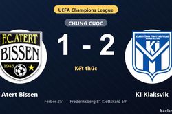 Thống kê trận đấu Atert Bissen 1-2 KI Klaksvik: P. Klettskard tỏa sáng, KI Klaksvik giành trọn 3 điểm