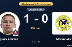 Kulikov định đoạt trận đấu, Pyunik Yerevan đánh bại Marsaxlokk