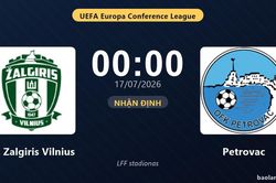 Nhận định FK Zalgiris Vilnius vs Petrovac: đội hình dự kiến