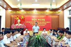 Đảng ủy x&atilde; Minh T&acirc;n đối thoại với c&aacute;n bộ c&aacute;c th&ocirc;n sau s&aacute;p nhập