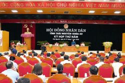 Khai mạc Kỳ họp thứ năm HĐND tỉnh Th&aacute;i Nguy&ecirc;n kh&oacute;a XV