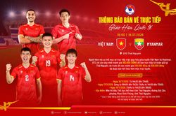 Mở b&aacute;n v&eacute; 100.000 đồng trận giao hữu Việt Nam - Myanmar