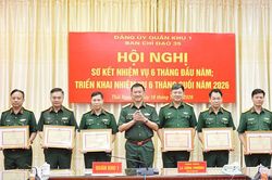 Ban Chỉ đạo 35 Đảng ủy Qu&acirc;n khu 1 đ&aacute;nh gi&aacute; c&ocirc;ng t&aacute;c 6 th&aacute;ng đầu năm