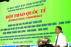 L&agrave;m s&aacute;ng tỏ gi&aacute; trị nổi bật to&agrave;n cầu Khu Cảnh quan văn h&oacute;a - sinh th&aacute;i Voọc m&ocirc;ng trắng V&acirc;n Long - Kim Bảng - Tam Ch&uacute;c