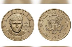 Mỹ sản xuất đồng xu 1 USD có hình ông Trump
