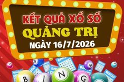 Kết quả xổ số Quảng Trị hôm nay 16/7/2026 - Trực tiếp XSQT 16/7