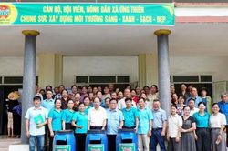 Ứng Thiên ra mắt Tổ hội trồng lúa chất lượng cao và mô hình 'Cánh đồng sạch'