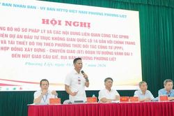 Phường Phương Liệt công bố hồ sơ dự án trục quốc lộ 1A, đối thoại với người dân